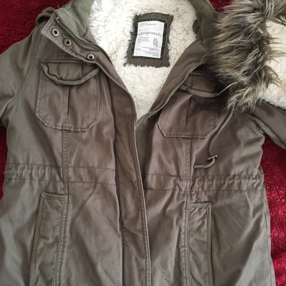 American Eagle Fleece Lined Jacket